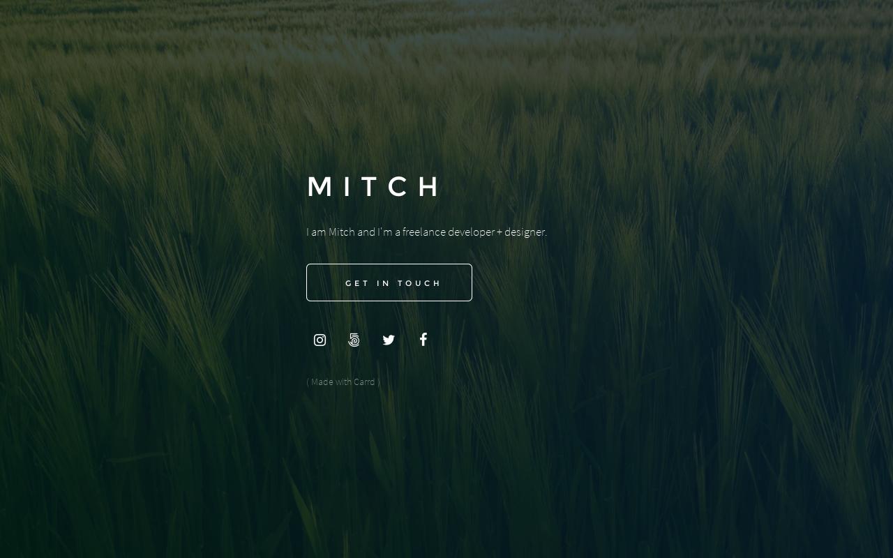 Carrd profile picture for @mitch